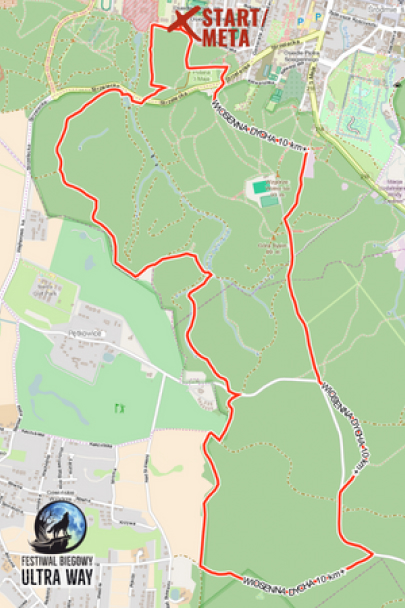 Mapa trasy Nadmorski Mendel 14 km+